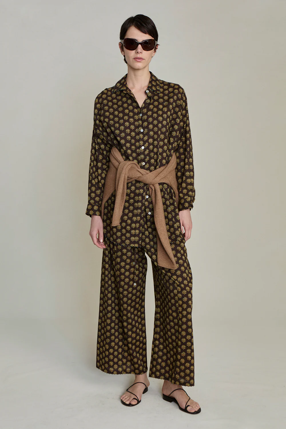 Astrid Block Print Set Brown - Image 4