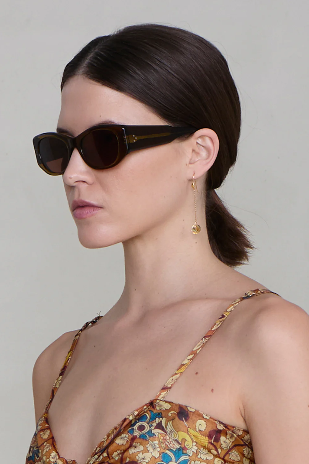 Camille Drop Earrings Citrine - Image 2