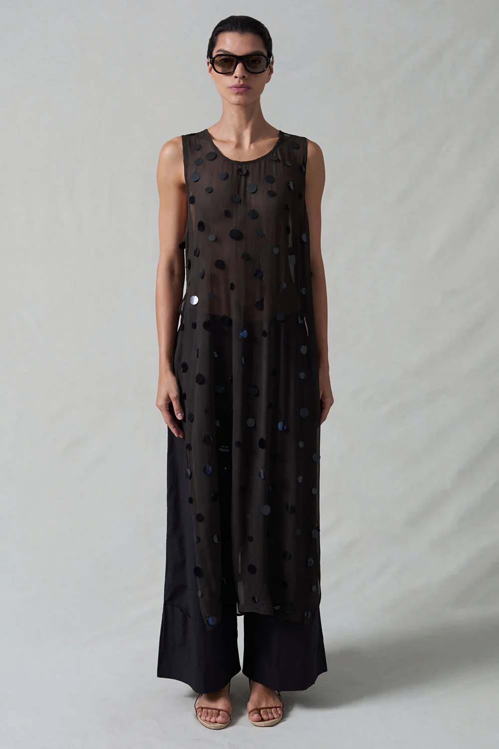 Chloe Sequin Tunic Earth