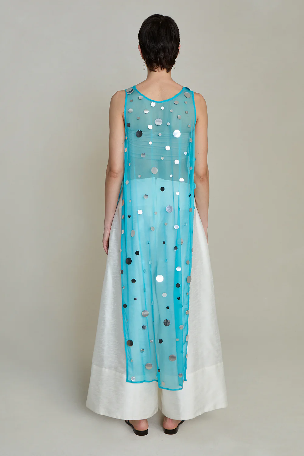Chloe Sequin Tunic Turquoise - Image 3