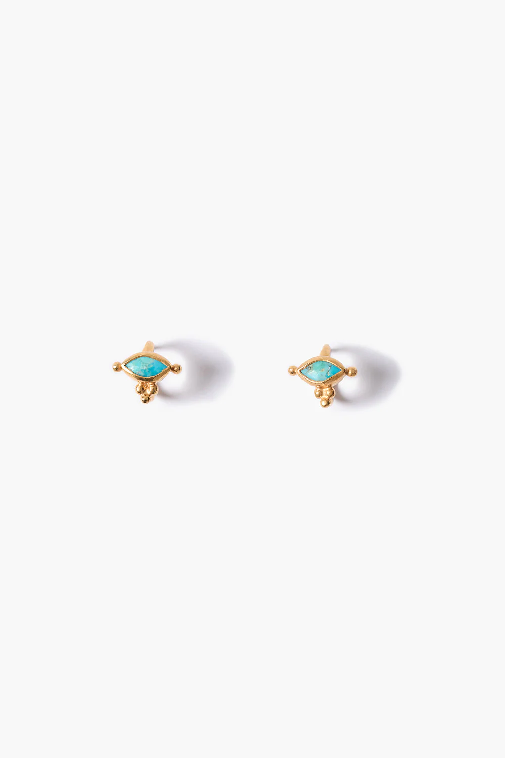 Della Stud Earrings Turquoise