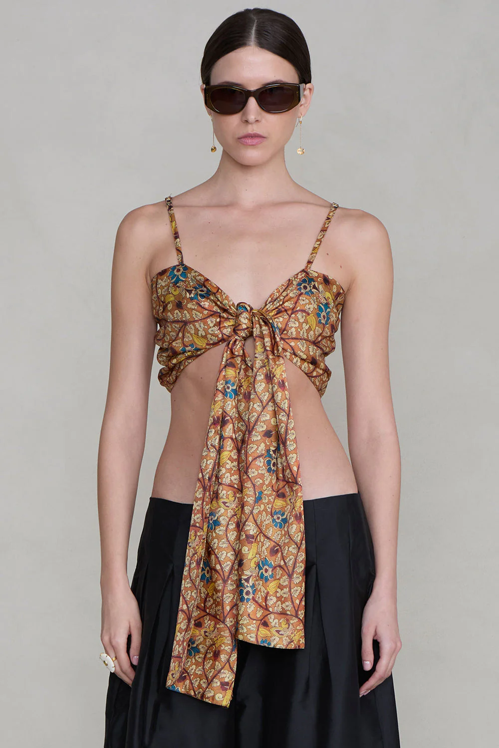 Flora Wrap Top Marigold