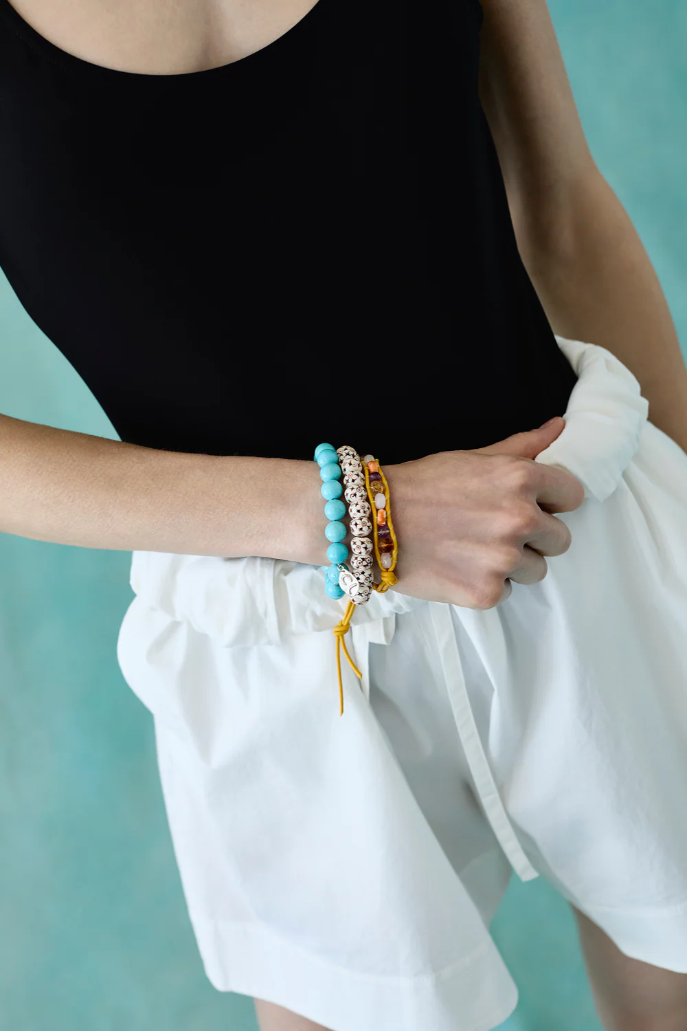 Lana Bracelet Set Turquoise - Image 2