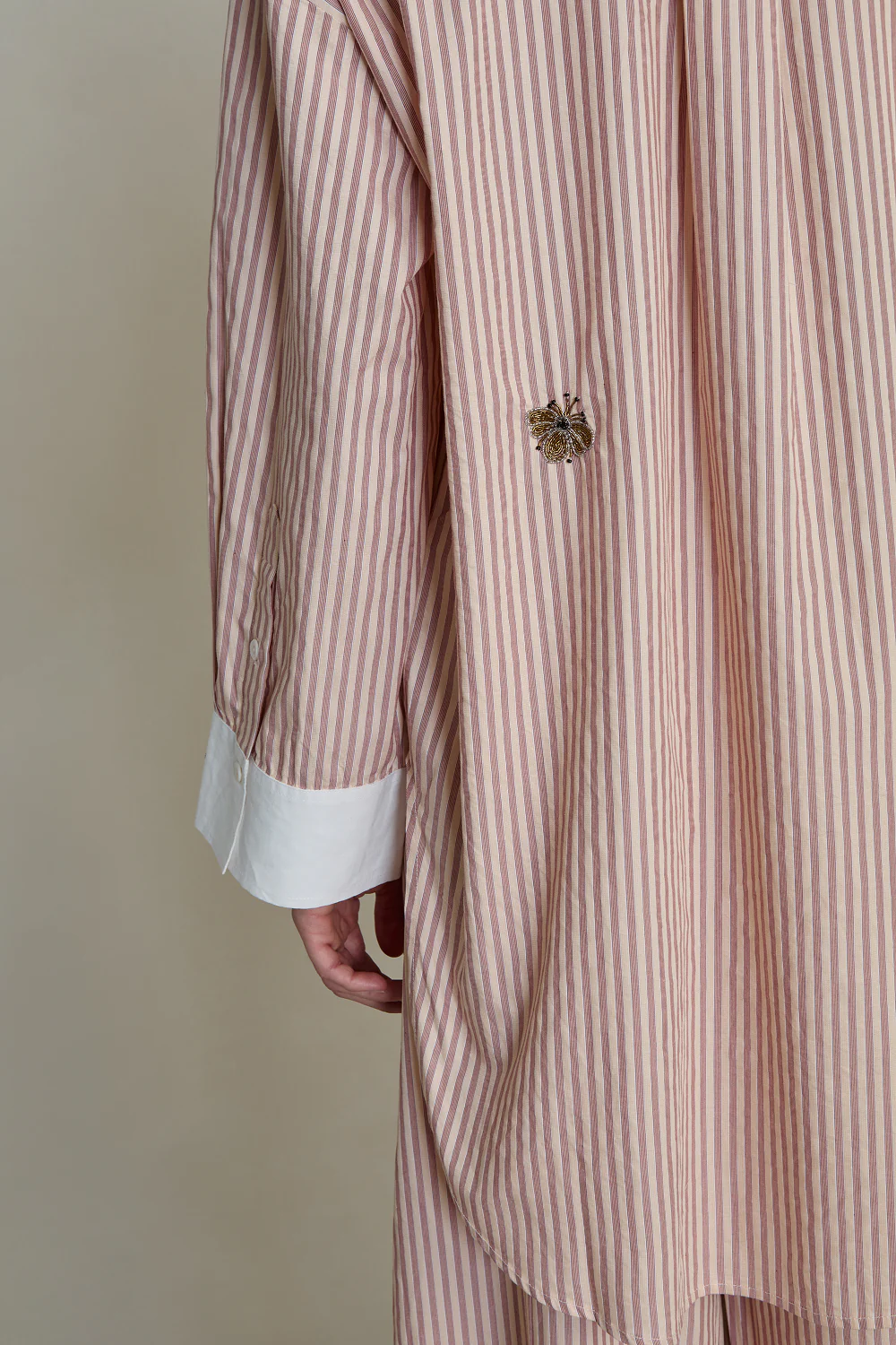Lita Blouse Pink Stripe - Image 3