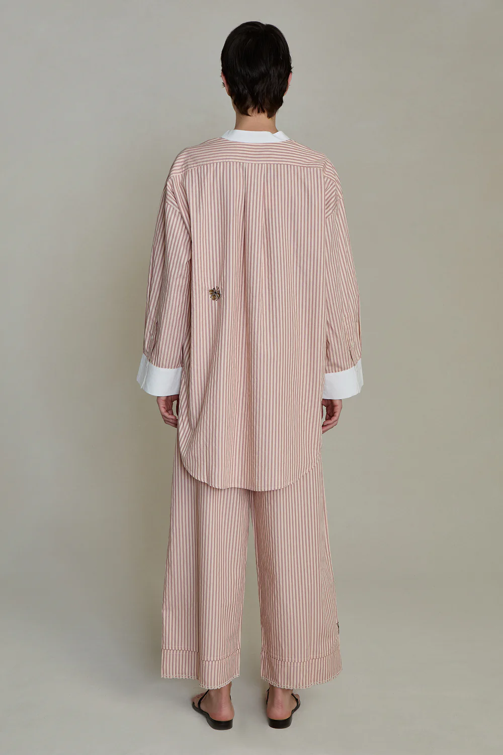 Lita Blouse Pink Stripe - Image 5