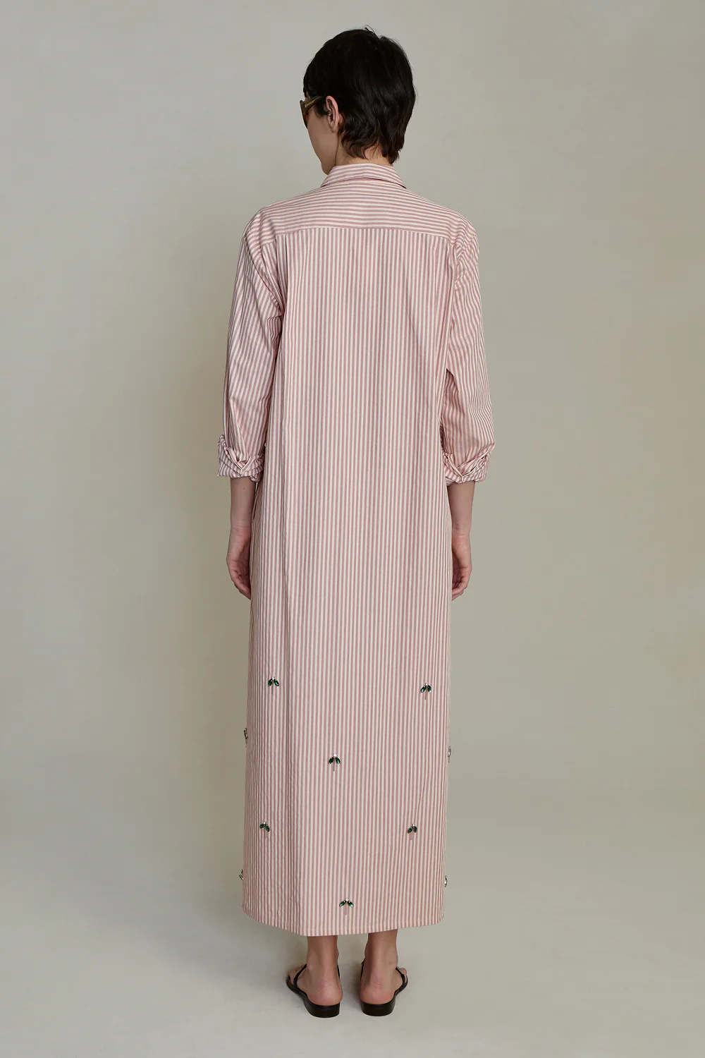 Lita Shirt Dress Pink Stripe - Image 4