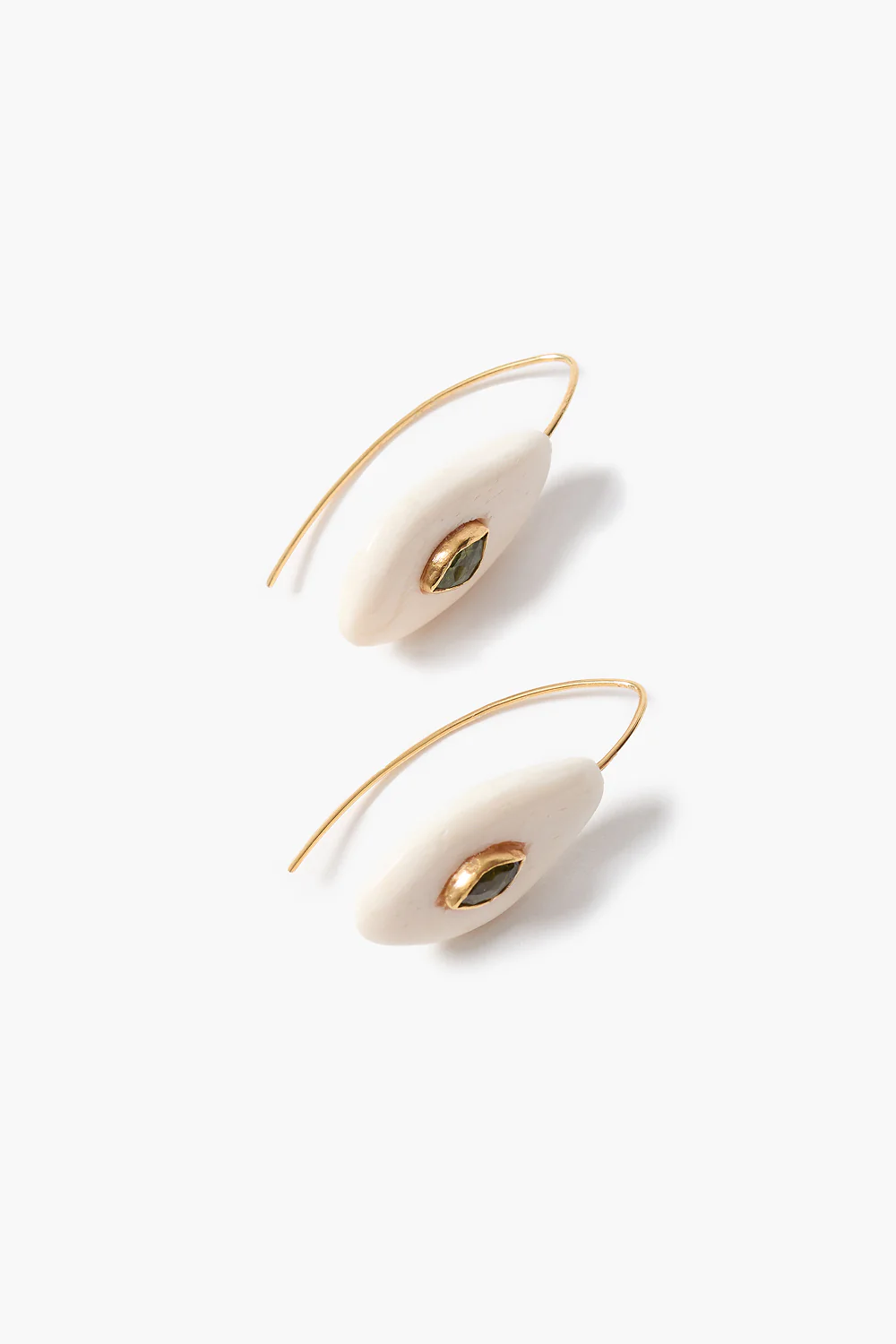 Pebble Earrings Peridot - Image 2