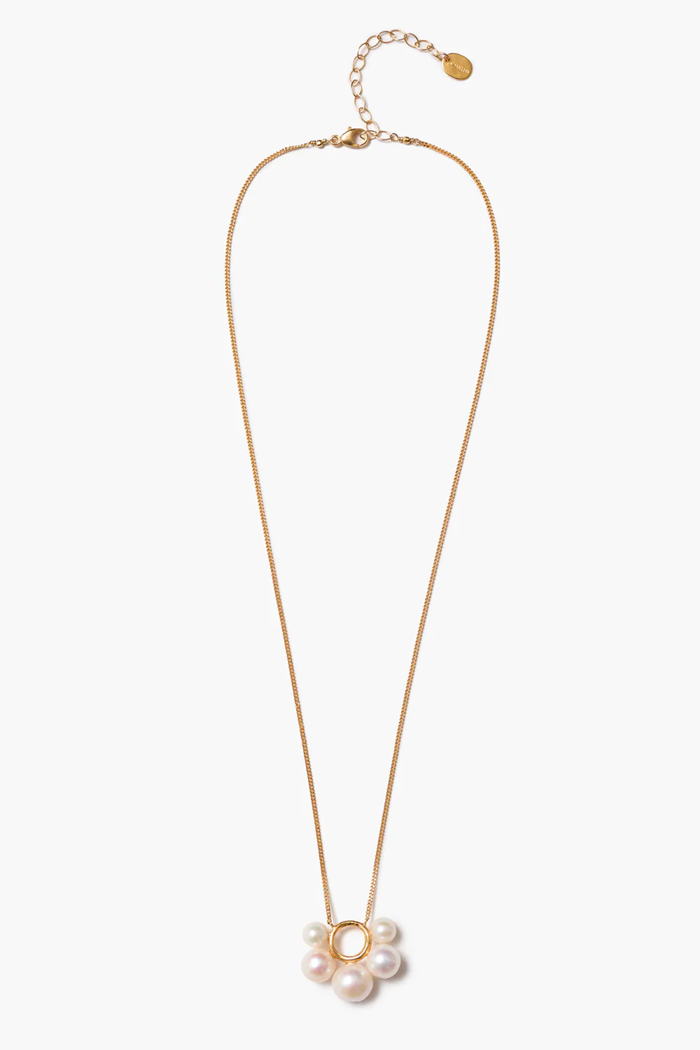 Soleil Pendant Necklace White Pearl - Image 2